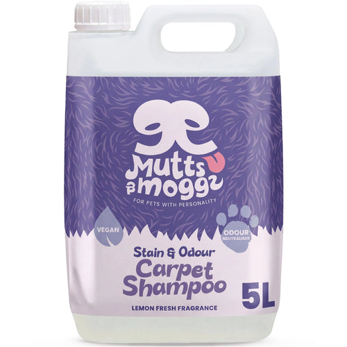 Lemon Fresh Pet Carpet Shampoo for Stains & Odours – 5L Mutts and Moggs