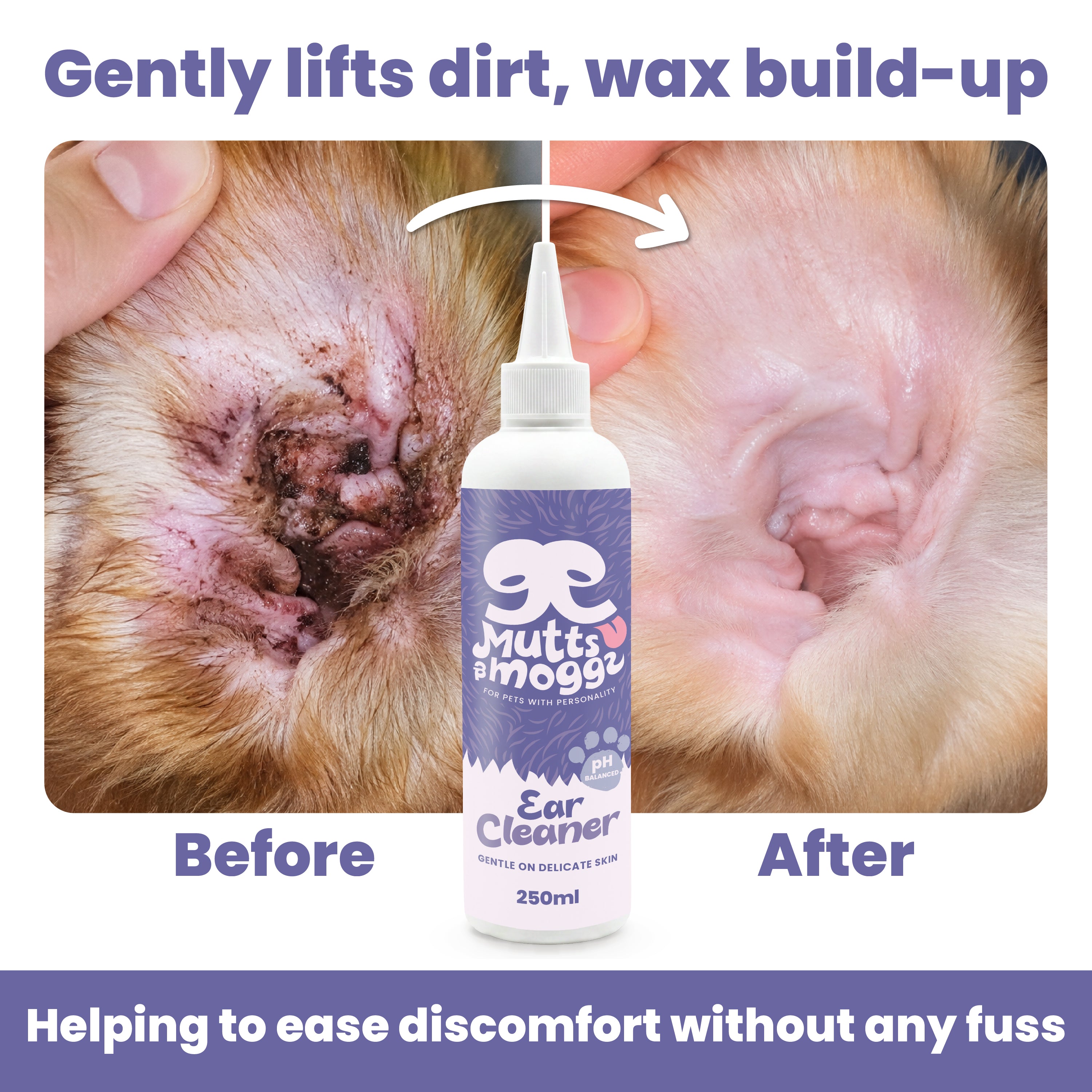 Gentle Ear Cleaner for Dogs & Cats - 250ml